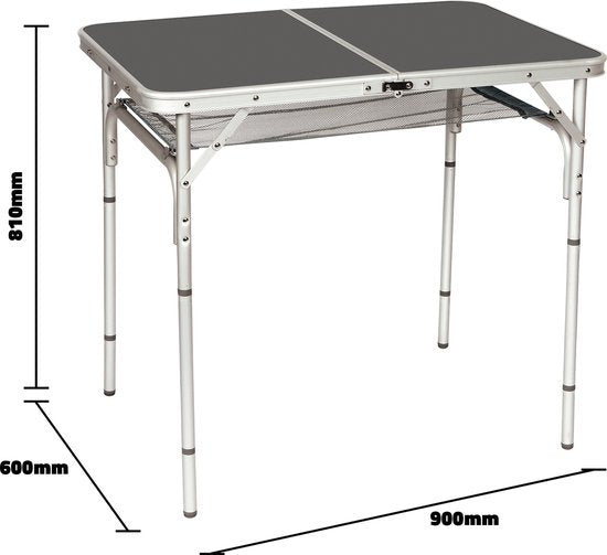 Bo-Camp - Table - Modèle valise - 90x60 cm