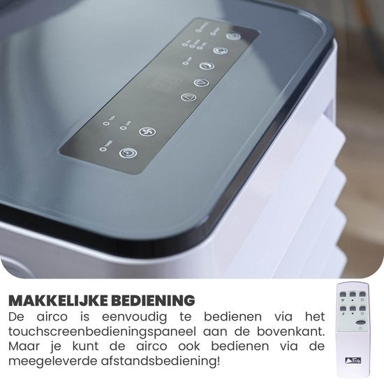 TechnoLife TL-9001 Mobile Air Conditioner - Climatisation - 9000 BTU - Blanc/Noir