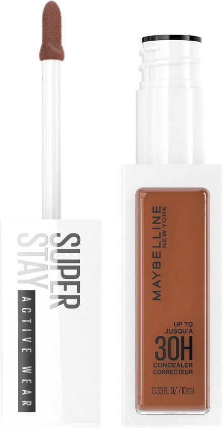 Maybelline New York - SuperStay 30H Active Wear Concealer - 65 Deep Bronze - Anti-cernes longue tenue à couvrance totale et au fini mat - 10 ml