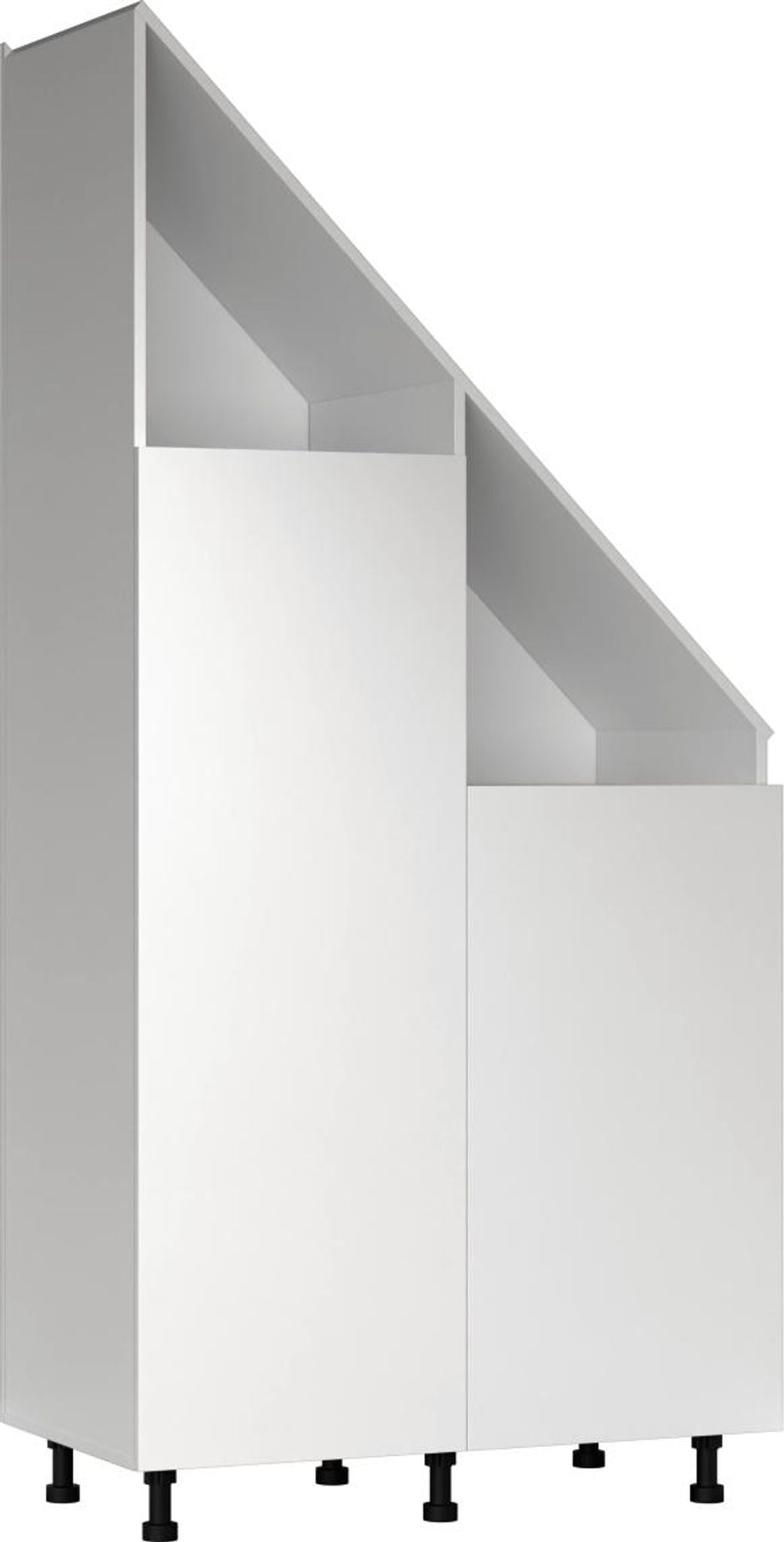 Armoire murale pour murs en pente Vdd - Blanche - Armoire de rangement pour murs en pente