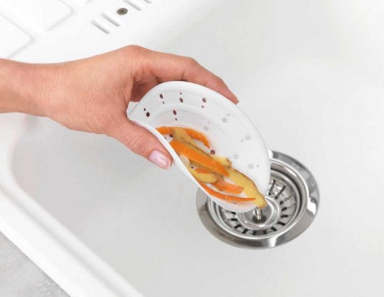 Wenko Filtre à eau Sava 12 cm en silicone, blanc