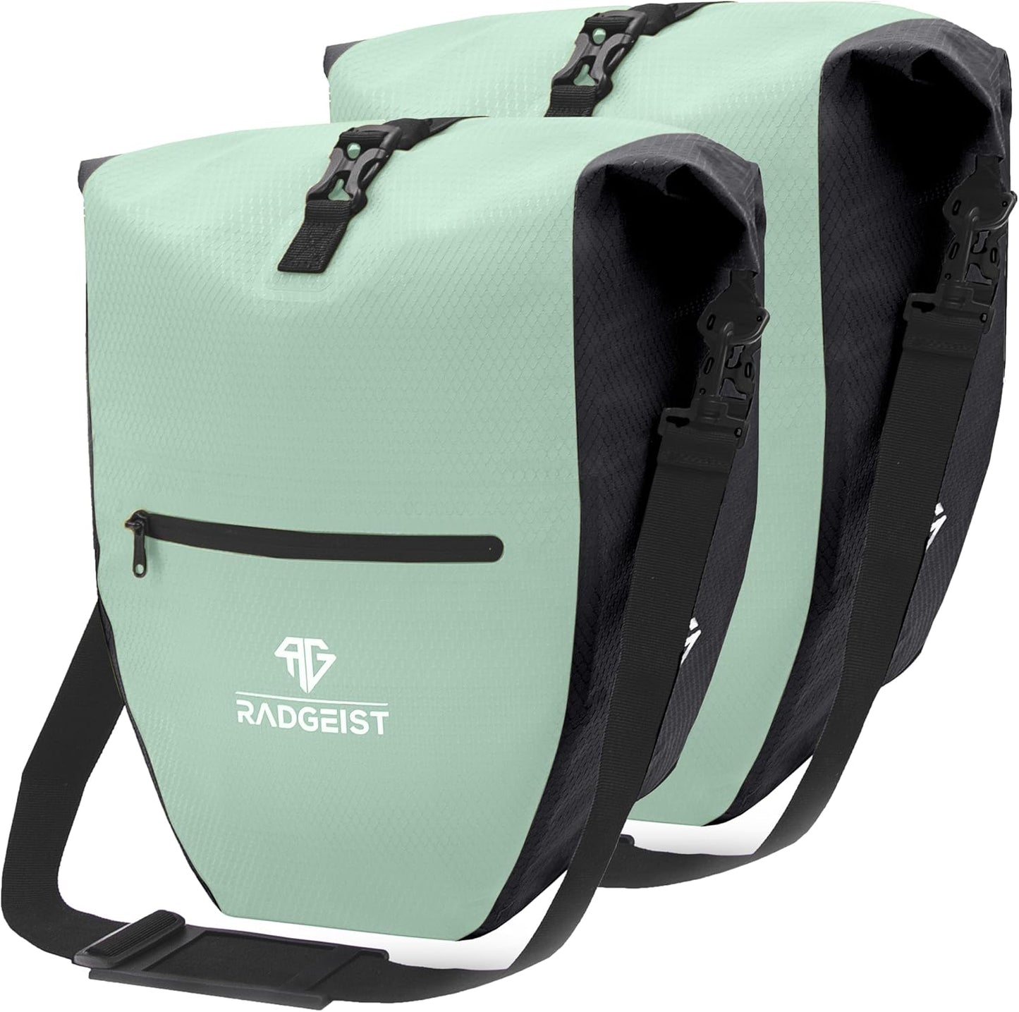 RADGEIST sacoche de vélo pour porte-bagages - 2X sacoche pour porte-bagages - sac à bagages étanche et sac à bandoulière - sacoche de vélo avec réflecteurs