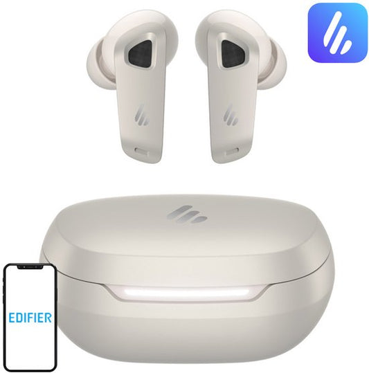 Écouteurs Edifier TWS pour Samsung et iPhone avec réduction active du bruit (ANC) – Longue autonomie