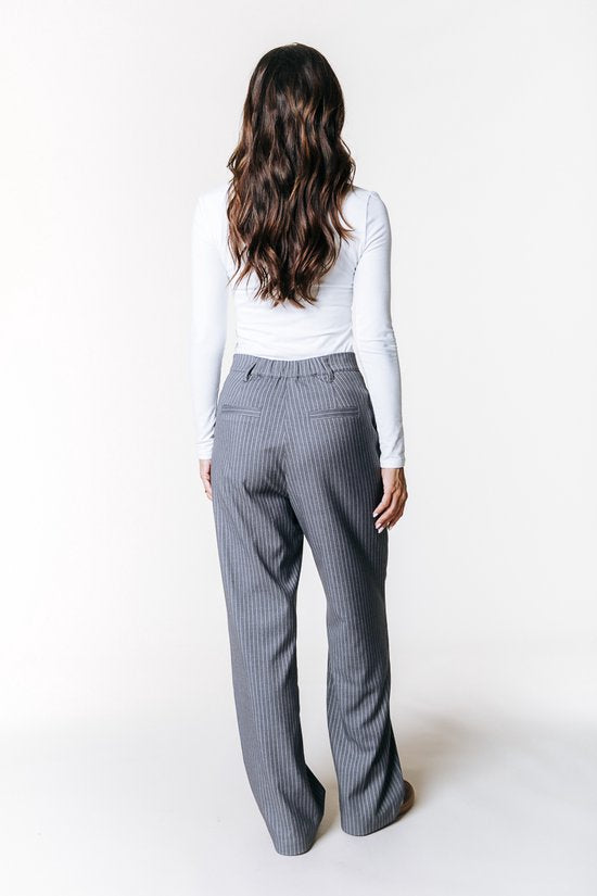 Colourful Rebel - Pantalon droit à rayures Rus Taille élastique - Ladies - Trousers