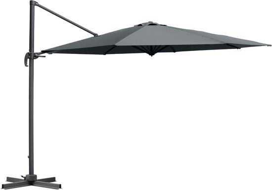 Feel Furniture - Parasol de luxe - Roma 4 x 4 mètres, octogonal - Gris foncé