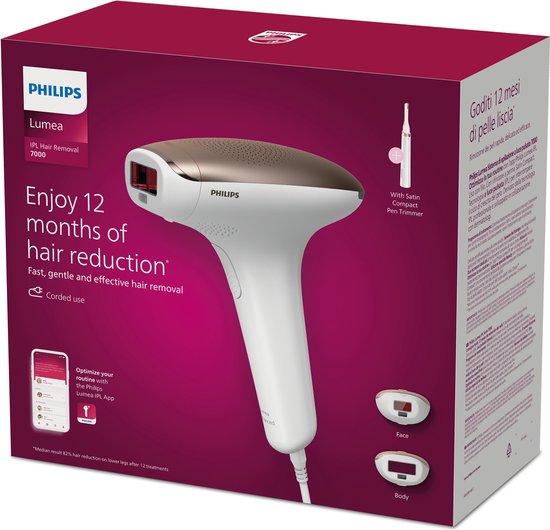 Philips Lumea série IPL 7000 - Appareil d'épilation IPL - 2 têtes avec tondeuse - BRI921/00