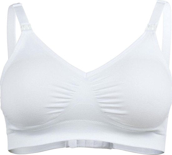 Soutien-gorge Medela Keep Cool Ultra - Soutien-gorge d'allaitement sans coutures - Soutien-gorge de grossesse avec 6 zones respirantes - Tissu Soft Touch – Confortable et offrant un bon maintien - Blanc - Taille L