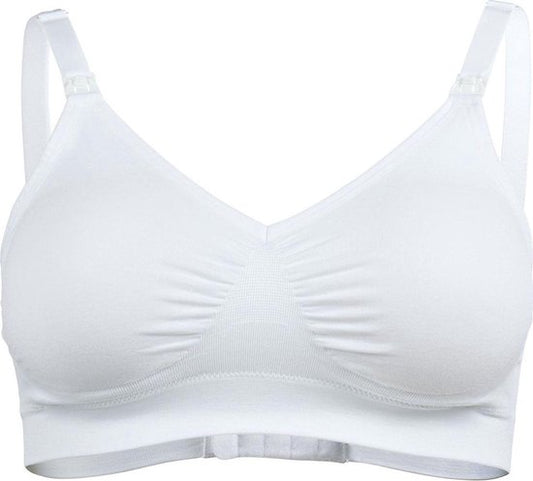 Soutien-gorge Medela Keep Cool Ultra - Soutien-gorge d'allaitement sans coutures - Soutien-gorge de grossesse avec 6 zones respirantes - Tissu Soft Touch – Confortable et offrant un bon maintien - Blanc - Taille L