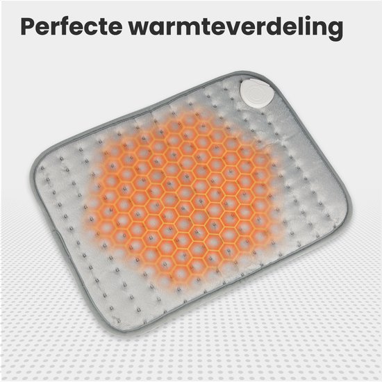 Auronic Heat Pillow - électrique - 40x30cm - cou et épaules - lavable - gris