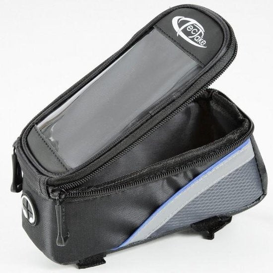 TecTake - Sacoche de cadre sacoche de vélo pour p.ex. smartphone etc. noir bleu S 401606