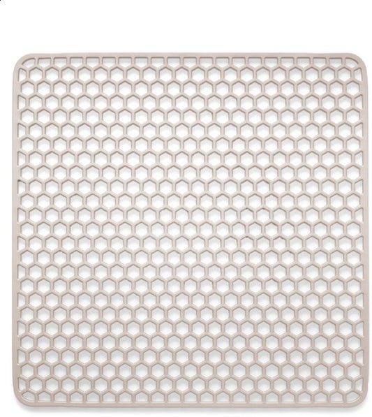 Bodo® Tapis d'évier - Carré - Sous-verre - Beige - 34,5 x 34,5 cm