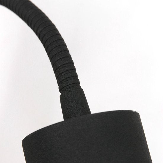 Applique murale Natasja LED 3094ZW noire - Orientable et inclinable, ampoule GU10 incluse, en plastique et métal - Steinhauer