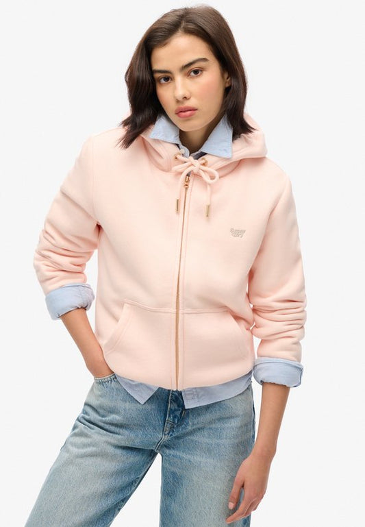 Superdry ESSENTIAL BORG LINED ZIP HOOD Gilet pour femmes - Taille M