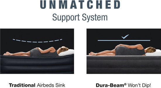 Matelas gonflable Intex Queen Ultra Plush avec pompe intégrée - 152 x 203 x 46 cm