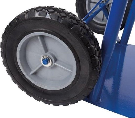 Chariot Toolland, avec poignées ergonomiques, acier, bleu, capacité de charge 80 kg