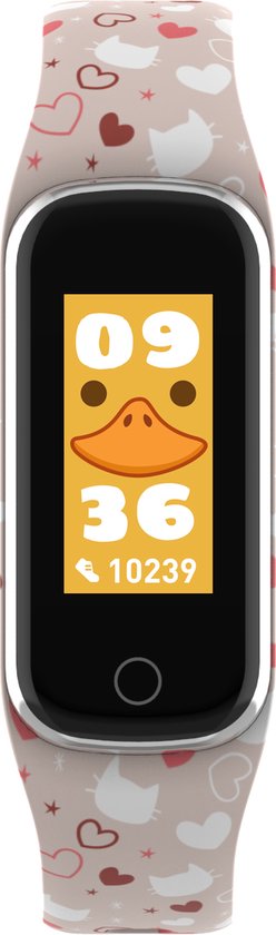 Denver BFK-312 - Traceur d'activité - pour enfants - moniteur de fréquence cardiaque - fonction multisport - Rose