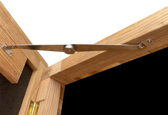 Coffre de rangement en bois AXI Milo L marron - Coffre à coussins avec fond - 800 litres - 200 x 80 x 80 cm – Bois de pruche carbonisé - Coffre de rangement de jardin