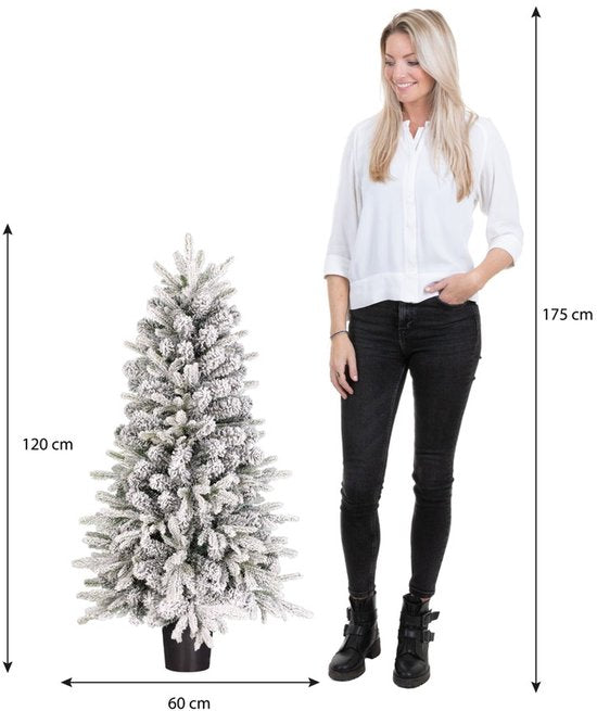 Black Box Trees Grimshaw : sapin de Noël artificiel en pot - H 120 x Ø 55 cm - Vert