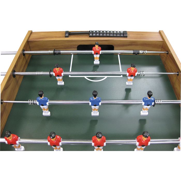 Table de baby-foot Buffalo Shoot - Barres télescopiques - MDF - Aspect bois - Enfants jusqu'à 12 ans