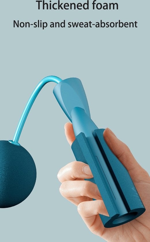 Garpex® Wireless Sports Jump Rope - corde à sauter lestée - corde à sauter de fitness - entraînement - fitness - noir