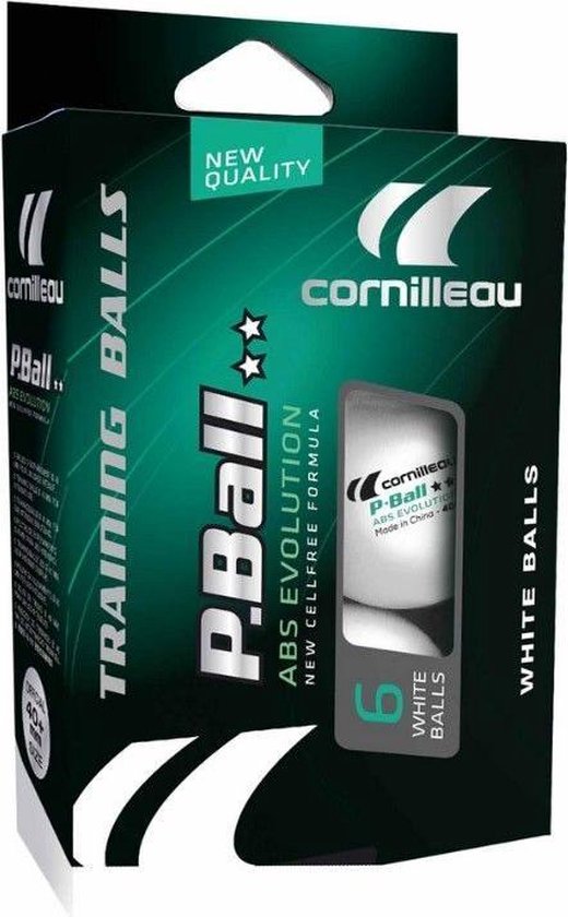 Cornilleau P-Ball ABS Evolution 2** ITTF - 6 balles de tennis de table