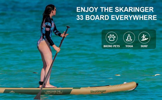 Planche de SUP gonflable Skatinger Peninsula Trojan Horse pour le touring – Kit complet
