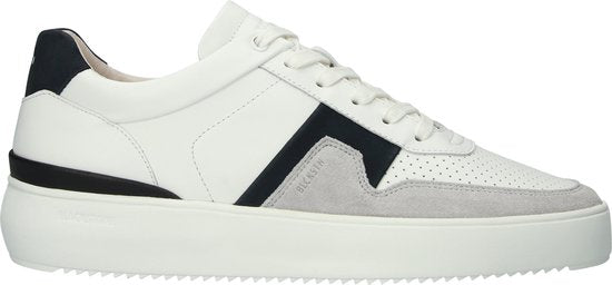 Blackstone MARBLE COLTON - DG513 Blanc Bleu foncé - Baskets basses - Homme - Blanc - Pointure : 43