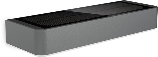 Lampe d'extérieur solaire Steinel avec détecteur de mouvement XSolar SOL-O S - Applique murale LED à énergie solaire - Anthracite