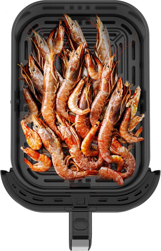 Tomado TAF8002B - Grande friteuse à air chaud - Friteuse à air chaud XXL - 8 litres - Friteuse à air chaud - Fenêtre de visualisation - Commandes tactiles - 7 programmes automatiques - Noir