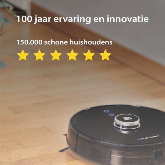 Blaupunkt Bluebot XTREME - Robot aspirateur avec fonction balayage - 3000Pa de puissance d'aspiration - Navigation laser - App et commande vocale