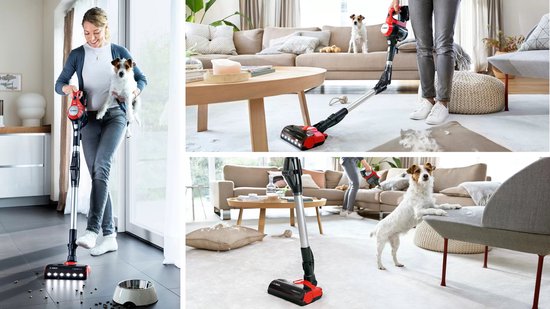 Bosch BCS711PET - Aspirateur balai - Rouge
