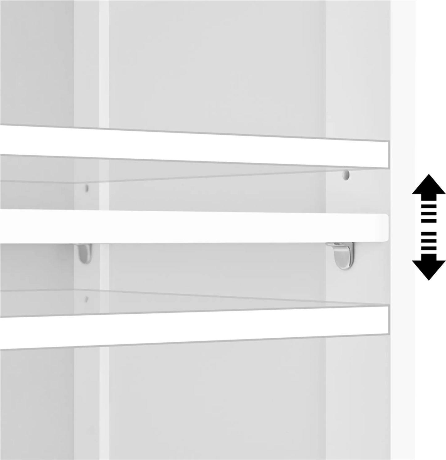 Yaheetech Meuble lavabo avec étagères réglables - équipé d'une niche pour siphon, de compartiments latéraux ouverts et d'une porte de placard - pour salle de bains et toilettes - Mdf blanc - 90 x 30 x 60 cm