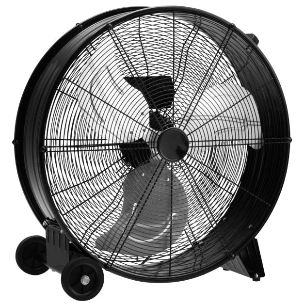 Ventilateur Coast Drum - 3 Vitesses - Cordon 180cm - 240V - 65 x 37 x 67 cm - Noir