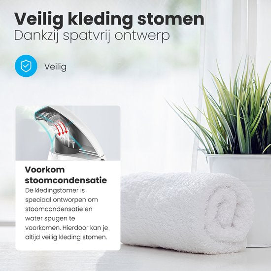 Auronic Défroisseur à linge - Défroisseur - Défroisseur à main pour vêtements et meubles - 180ml - Défroisseur - Blanc