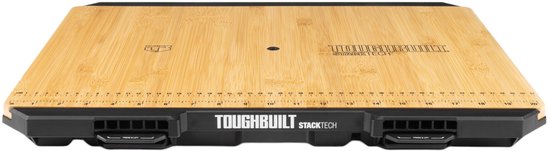 ToughBuilt® StackTech Work Surface - Plan de travail 80 x 50 cm, gris, bambou