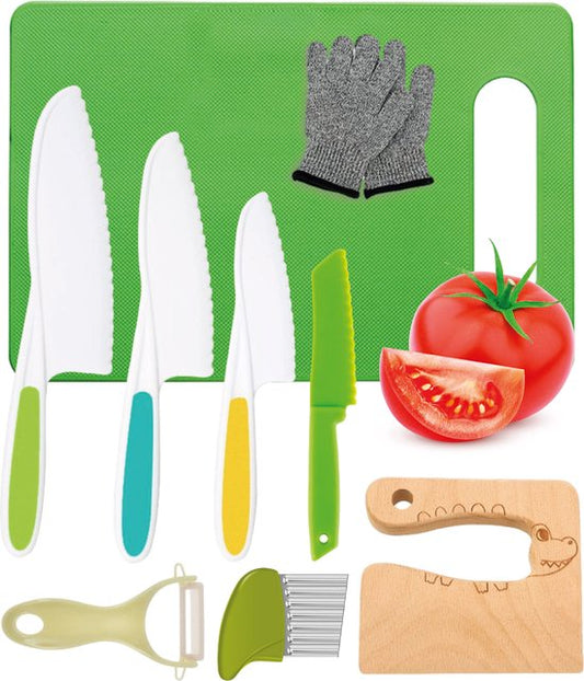 Set de couteaux pour enfants Qwali XL - Safe - Inc. planche à découper - Enfants - couverts - Couteaux - Enfant