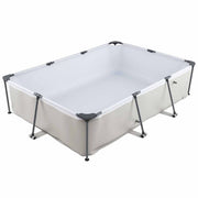 Piscine hors sol Coast avec pompe de filtration – Piscine rectangulaire 300 x 207 x 66 cm – Gris