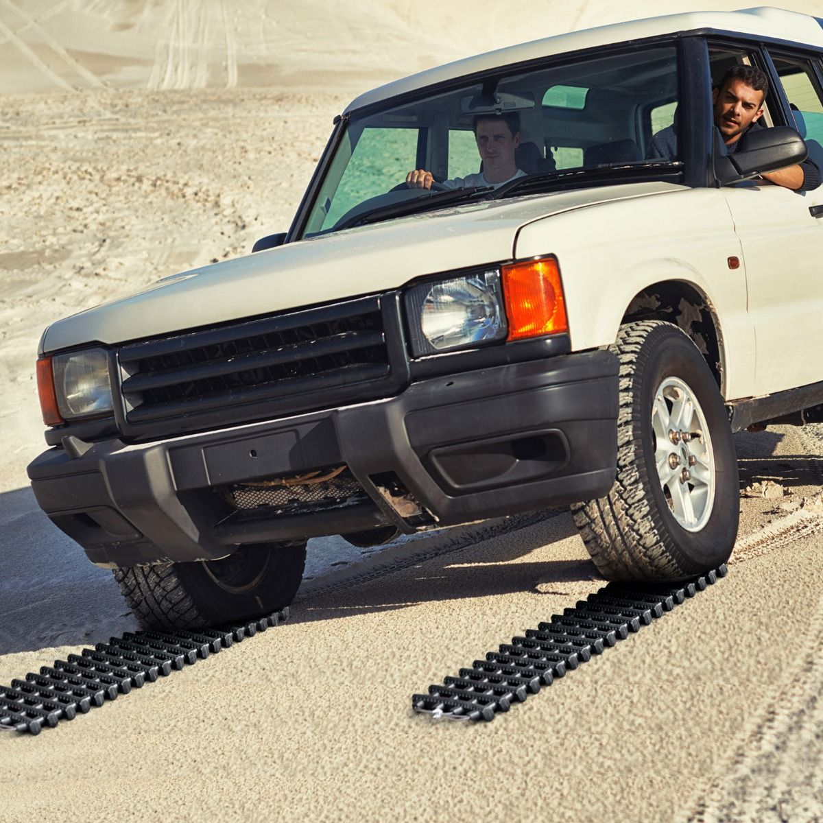 Coast Set de 2 Tapis de Traction pour Voiture - Enroulable - 80 x 21 x 2.8 cm - Noir