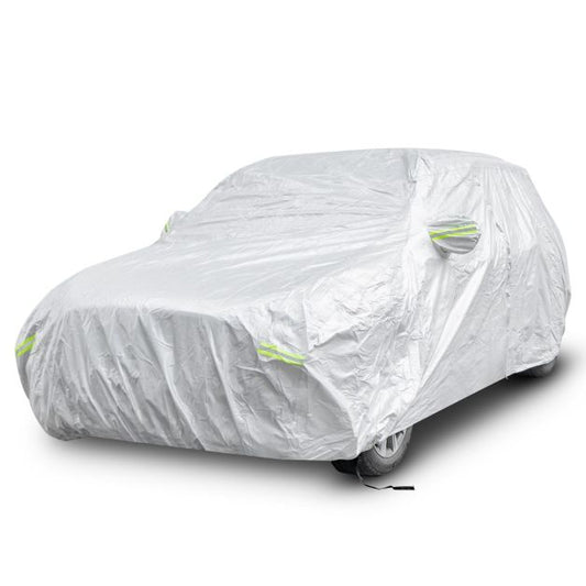 Coast Car Cover Silver - Housse de voiture 3 couches résistante aux intempéries avec fermeture éclair - 492 x 191 x 154 cm