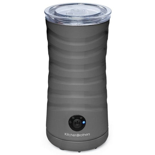 KitchenBrothers Mousseur à lait électrique - 4 en 1 - 240 ML - Mousseur à lait pratique - Anthracite