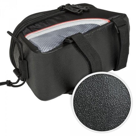 TecTake - Sacoche de vélo pour smartphone etc. noir rouge M 401608