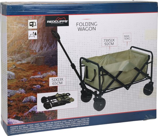 Chariot pliable-75 x53 x 43 cm