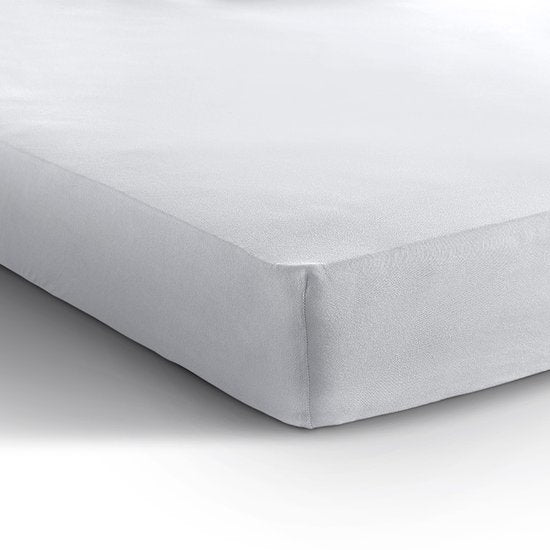 Drap-housse Dreamhouse en jersey double – 160/180 x 200/220 – Blanc – Très doux