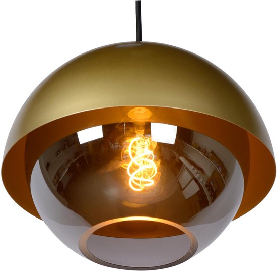 Lucide COOPER - Suspension - Ø 30 cm - 1xE27 - Or mat / Laiton