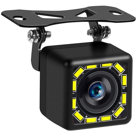 Strex Caméra de recul - RCA universel - Vision nocturne 12 LED - Étanchéité IP68 - Caméra de recul voiture