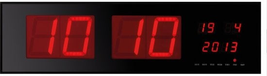 Horloge murale avec affichage LED