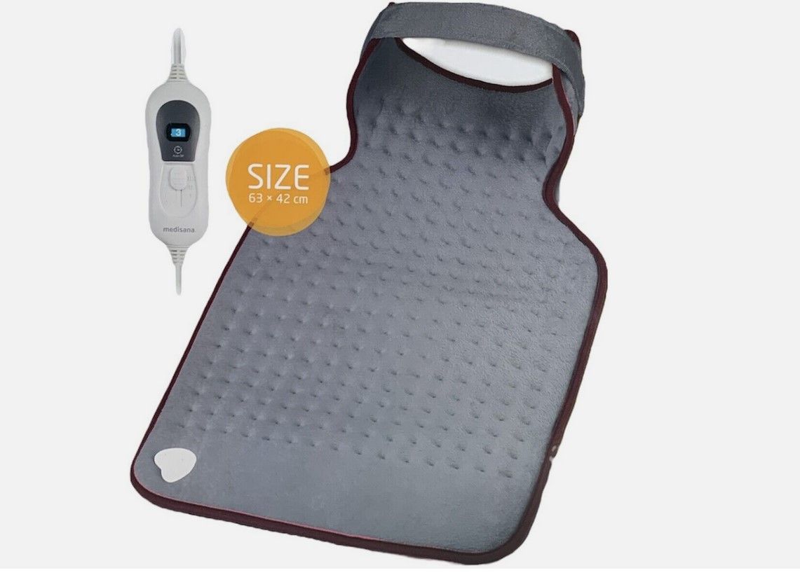 Coussin chauffant Medisana ecomed HP-46E pour le dos et la nuque - Gris - 63 x 42 cm