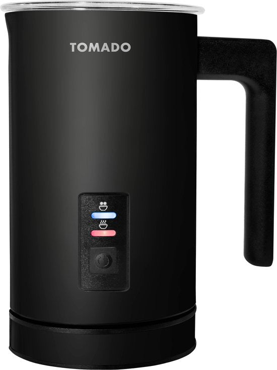 Tomado TMF1201B - Mousseur à lait électrique - Moussage à chaud et à froid - Chauffage - Préparation de cappuccino - Noir mat