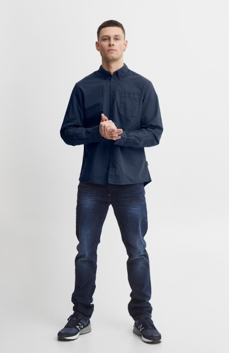 Blend Shirt Oxford Dress Blues - Taille M - Chemise homme décontractée et élégante