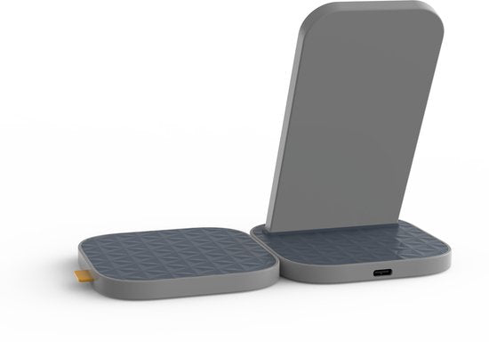 Xtorm 15W iPhone Charger with Charging Stand / Wireless Charger iPhone / Wireless Charger - Chargeur sans fil - Convient à iPhone 15 / Apple Charger / iPhone Charger Wireless - Gris